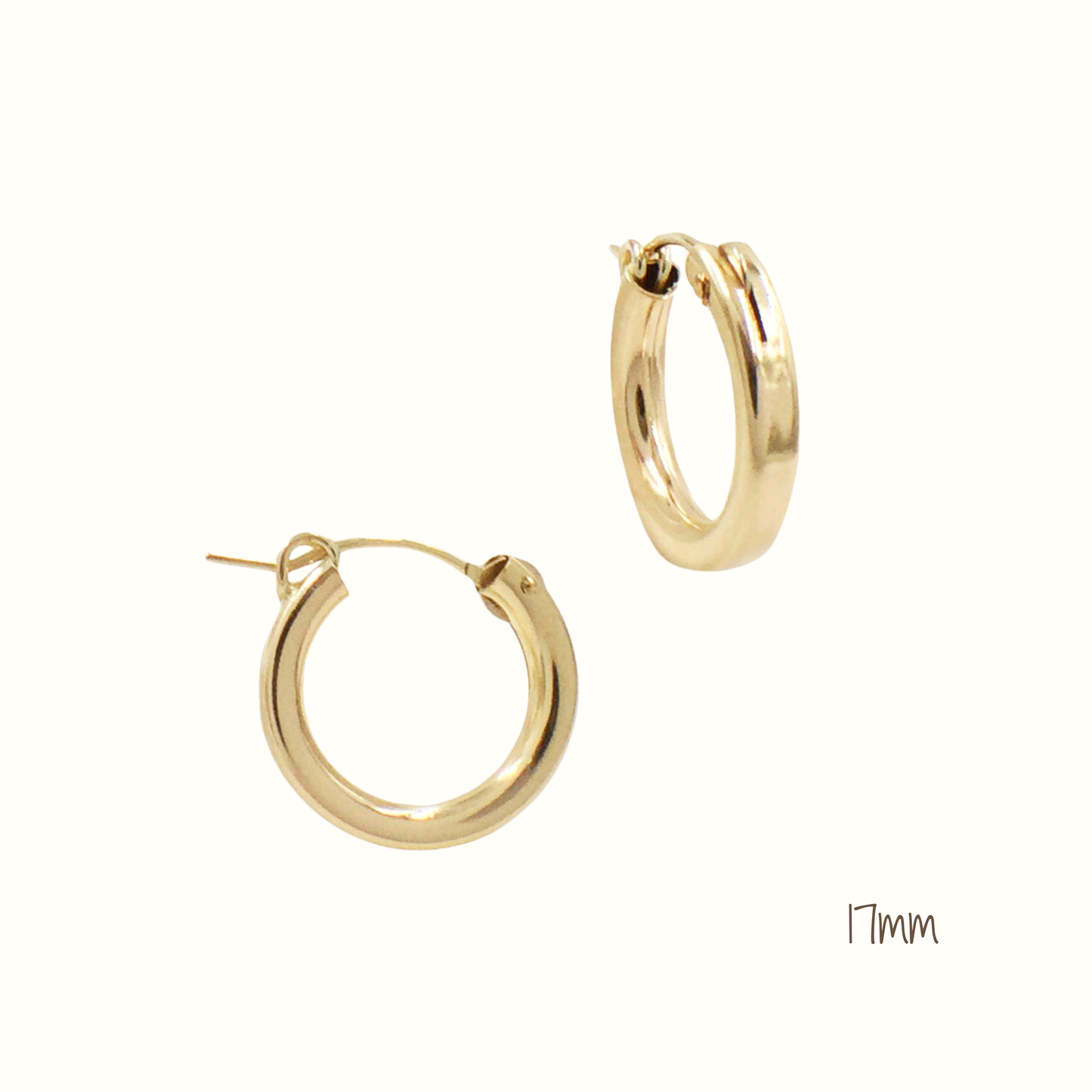 Gold-Filled Thick Hoops