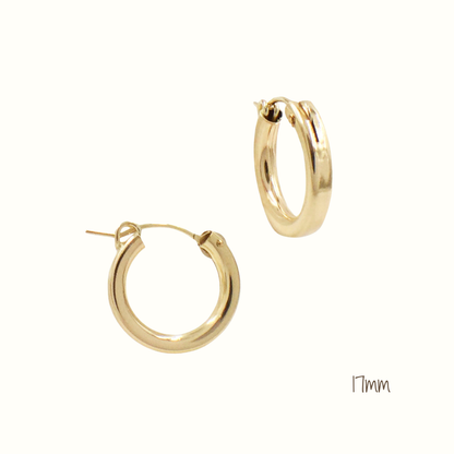 Gold-Filled Thick Hoops