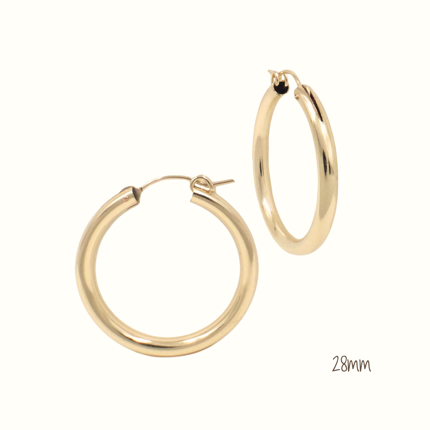 Gold-Filled Thick Hoops