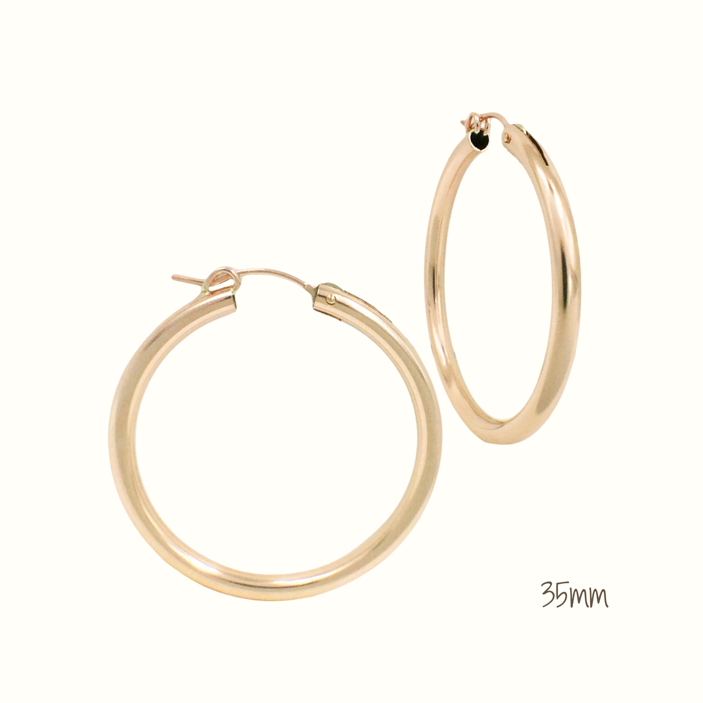 Gold-Filled Thick Hoops