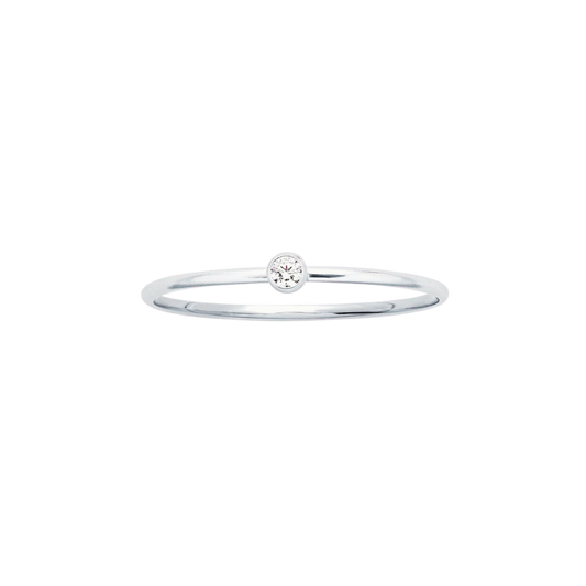 Tiny Solitaire Ring