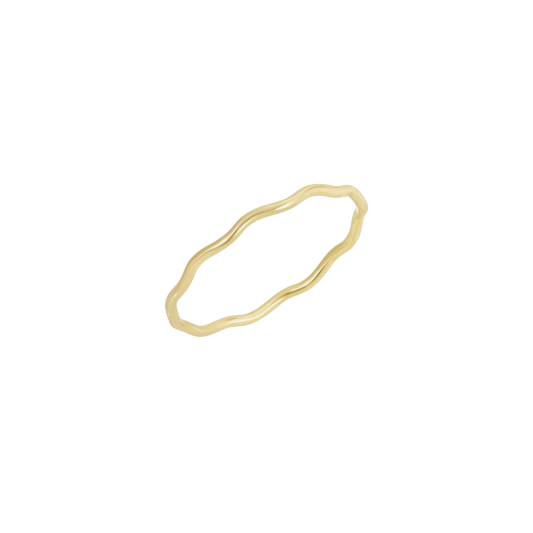 Gold Wave Ring