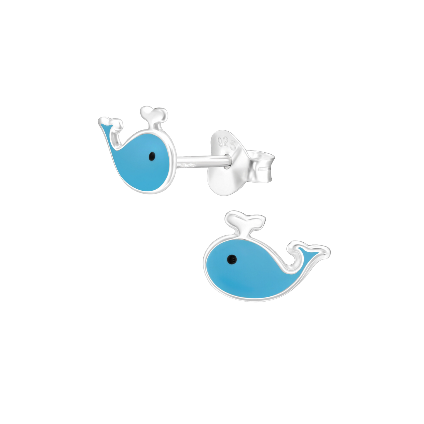 Whale Stud Earrings