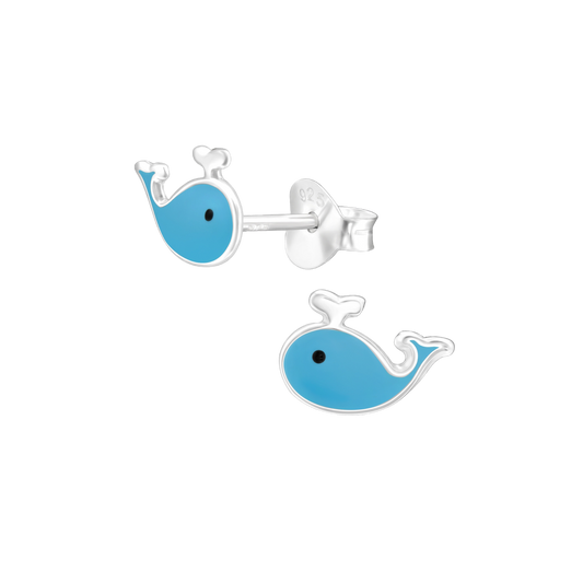 Whale Stud Earrings