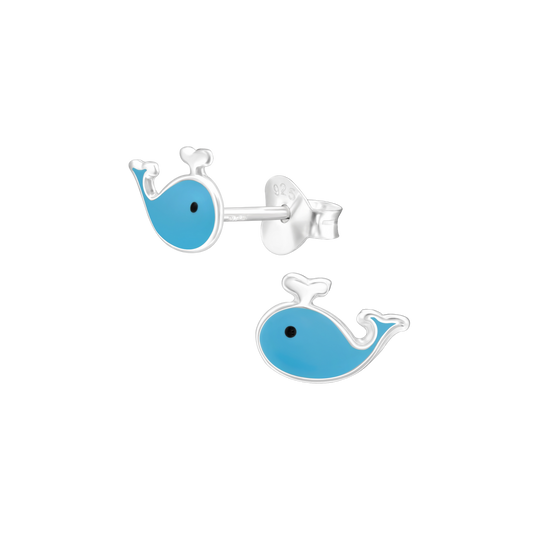 Whale Stud Earrings