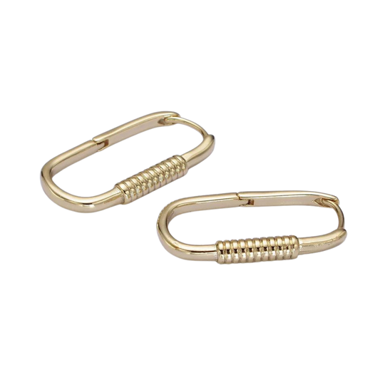 Zoe Carabiner Hoops